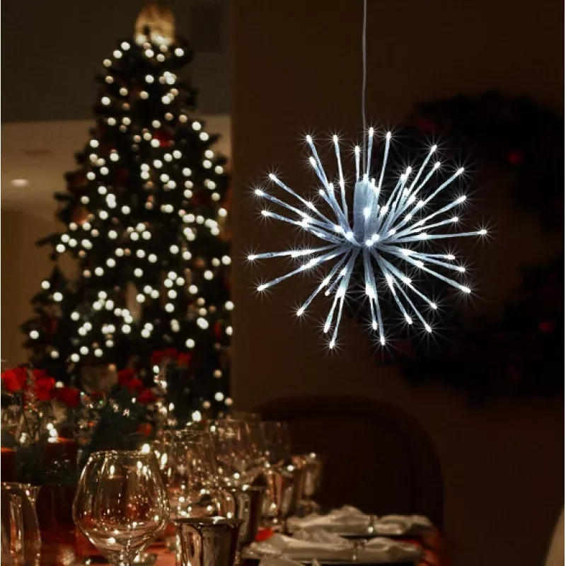 16" LED Starburst Double Twinkle Decoration Multi-Colored