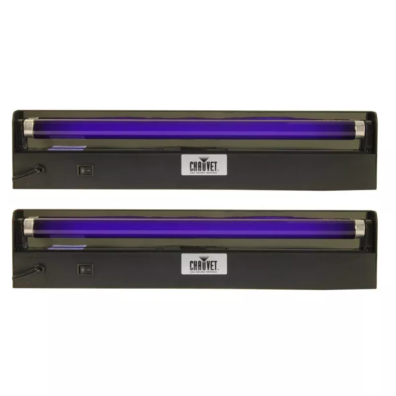 (2) NEW CHAUVET NVF18 18" UV Black Light 15 Watts Halloween Blacklights | NV-F18