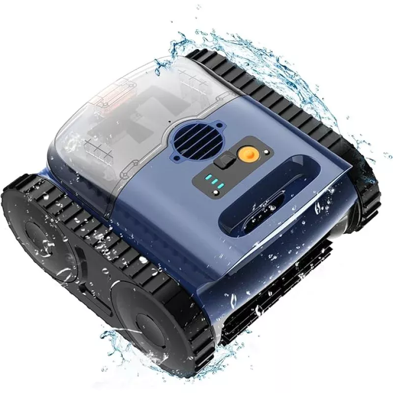 (2026 Upgrade) Cordless Robotic Pool Cleaner, Robotic Pool Vacuum for Inground Pools, Floor, Wall, Waterline and Drain Cleaning, 180 min Battery Life for Pool Up to 2150 Sq.ft