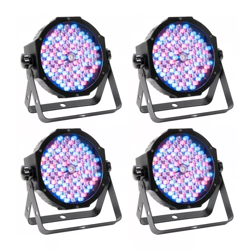(4) American DJ Mega Par Profile Plus Bright LED Par Can Wash DJ Effect Lights