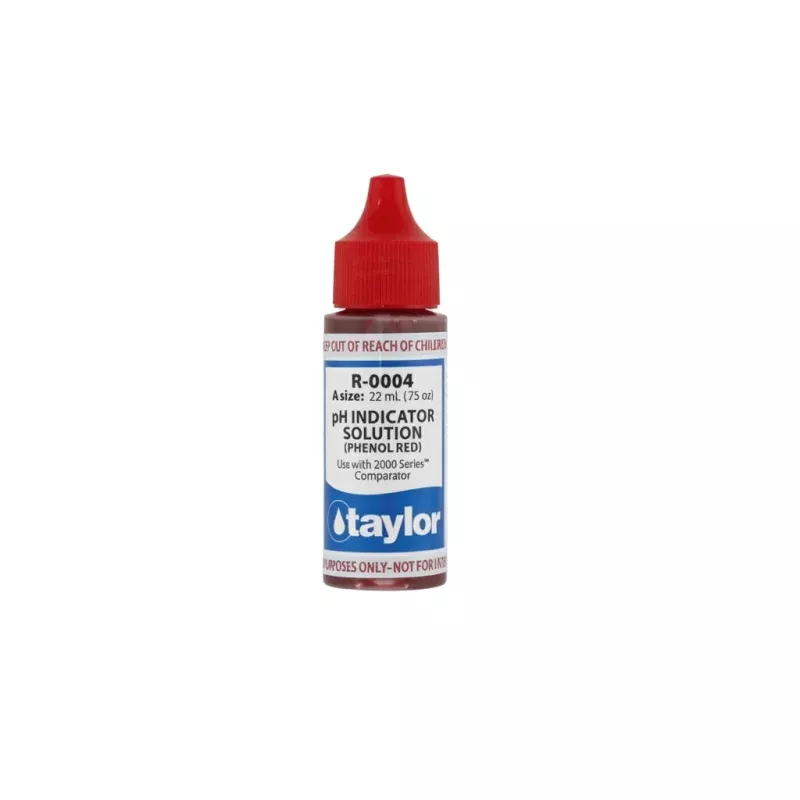 .75 oz pH Phenol Red Indicator Solution #4 for 2000 Series Dropper Bottle