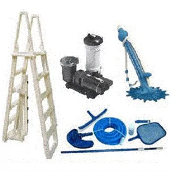 Above Ground Pool Equipment Pack for 15' Round Pool - Includes Small Cartridge Filter