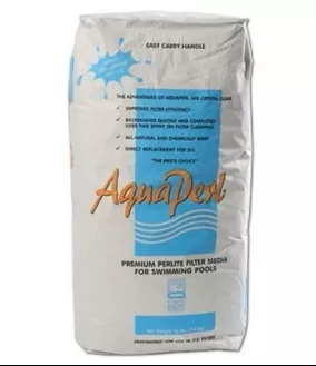 AquaPerl Perlite Filter Powder DE Alternative Swimming Pool Filter Media 12.5 pounds - DEPL12