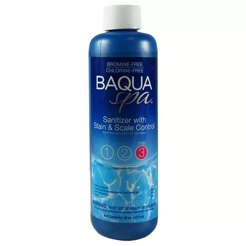 BAQUA Spa Sanitizer with Stain & Scale Control - 16 oz