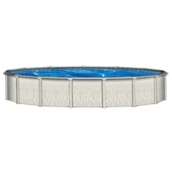 Barbados 24' Round 52" Steel Pool with 7.5" Top Seat