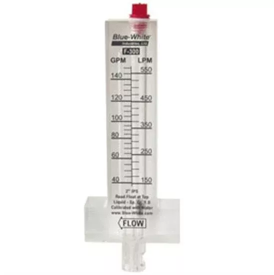 Blue White F-300 Series Flowmeter for 1.5" PVC Pipe