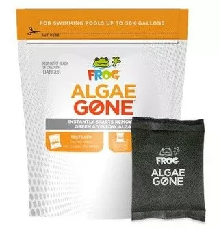 FROG Algae Gone Dry Formula Algaecide Removes Green and Yellow Algae for Pools up to 30,000 Gallons (3 Pods) (01-10-6860)