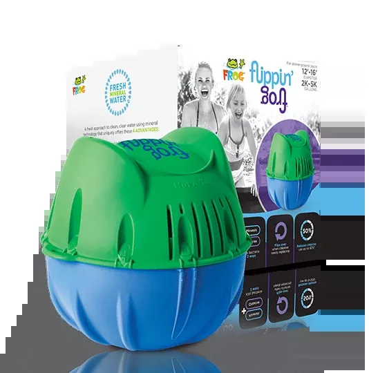 FROG Flippin FROG Mineral Sanitizing Floater for Soft-Sided Above Ground Pools 2,000 to 5,000 Gallons (01-12-8406)