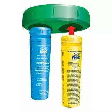 FROG Serene Floating Sanitizing System for Hot Tubs with Minerals, Bromine, Test Strips, and Jump Start Shock (01-14-3883)