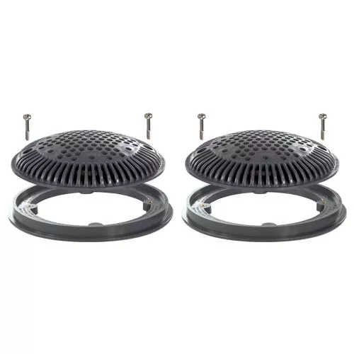 Hayward 8" Round Suction Outlet Frame & Cover WG1030AVDGRPAK2