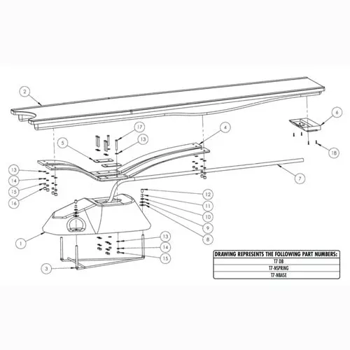 Inter-Fab T7 Diving Base & Jig - Cappuccino - T7-NBASE-57