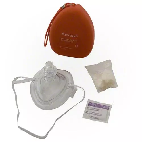 Kemp USA Ambu CPR Mask w/ Red Pouch 10-517