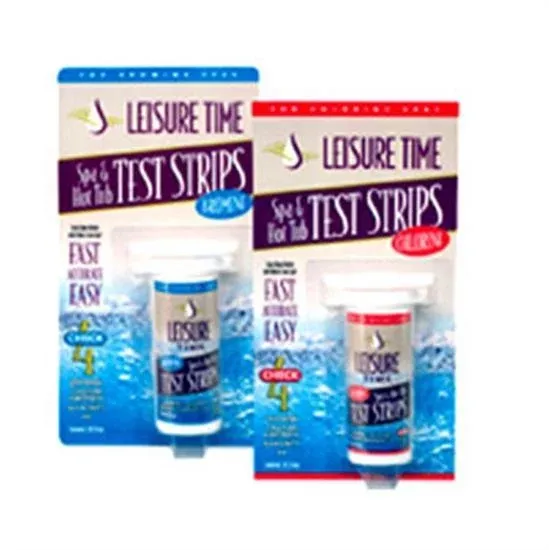 Leisure Time 4 Way Test Strips Chlorine - 12 Bottles