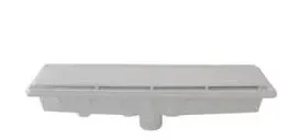 A&A Manufacturing Concrete Single Suction w/ Hydrostatic Relief AVSC Channel Drain Standard Top Light Gray - 571891