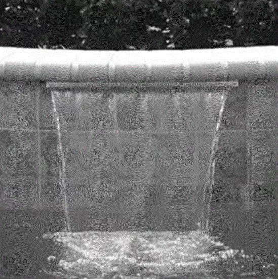 Nexxus Oasis Sheer Waterfall 84" Wide with 6" Extended Lip