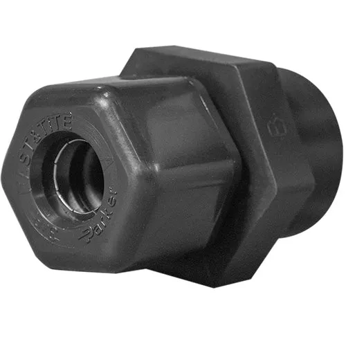 Parker Female Compression Fitting - 3/8" Thread x 3/8" Tubing