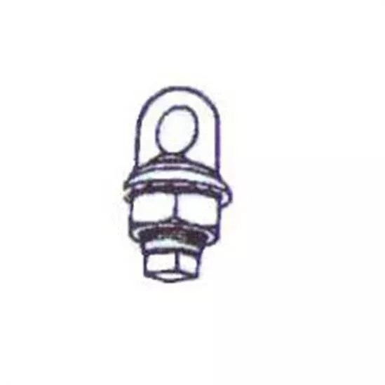 Pentair PacFab Rope Anchor Cup With Stainless Bar - Black