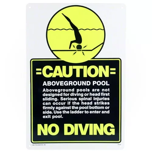 Poolmaster Above Ground Pool No Diving Sign 40346