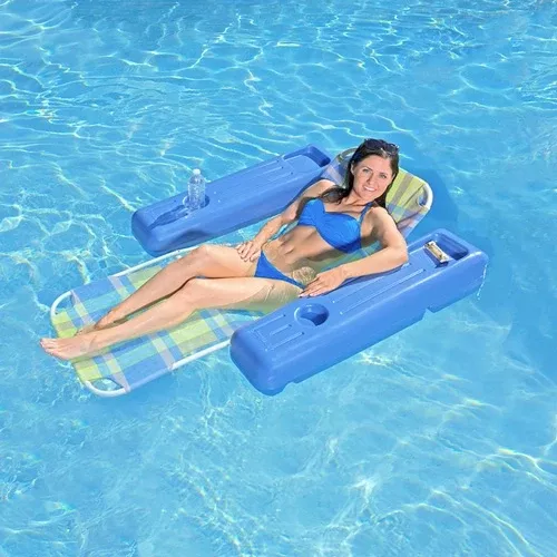 Poolmaster Caribbean Plaid Floating Lounge 70733