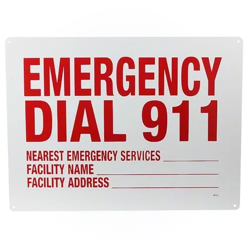 Poolmaster Emergency Dial 911 Sign 40356