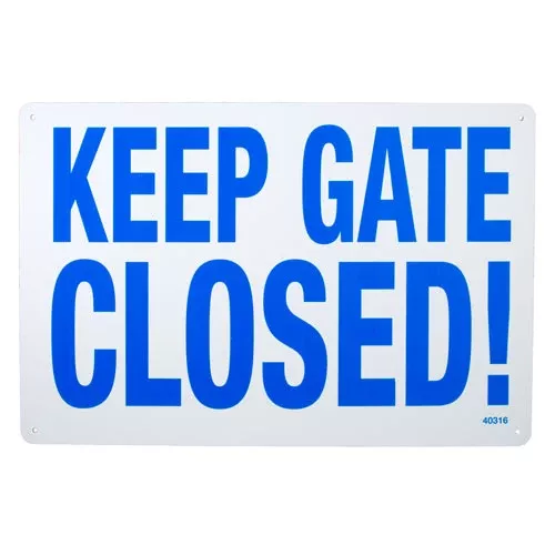 Poolmaster Keep Gate Closed Sign 40316
