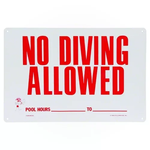 Poolmaster No Diving Sign 40342