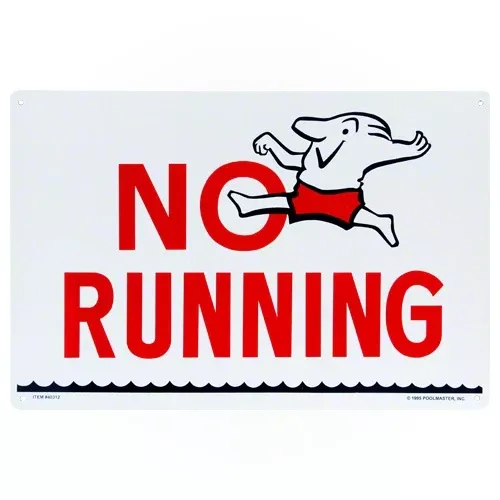 Poolmaster No Running Sign 40312