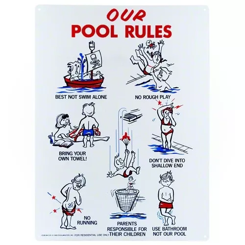 Poolmaster Our Pool Rules Sign 41335