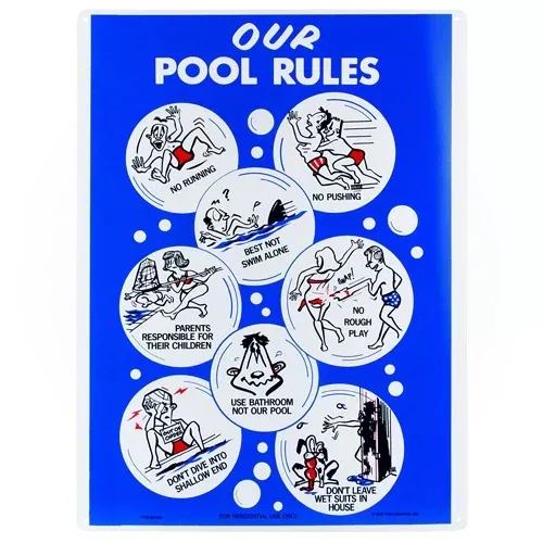 Poolmaster Our Pool Rules Sign 41336