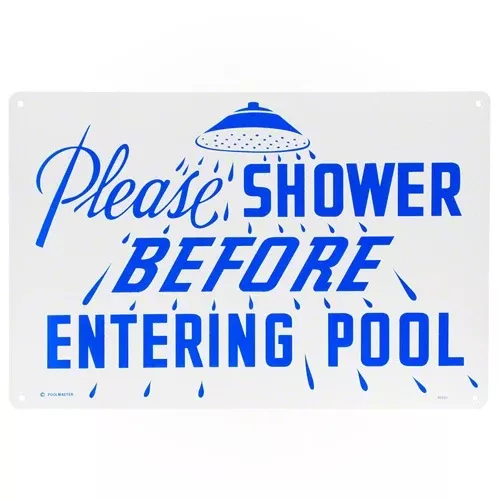 Poolmaster Please Shower Sign 40320