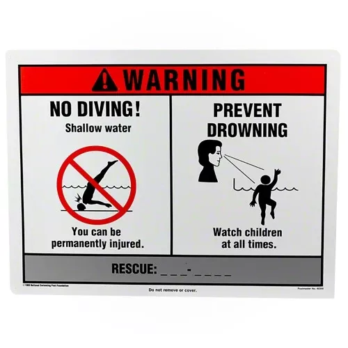 Poolmaster Warning Sign 40350