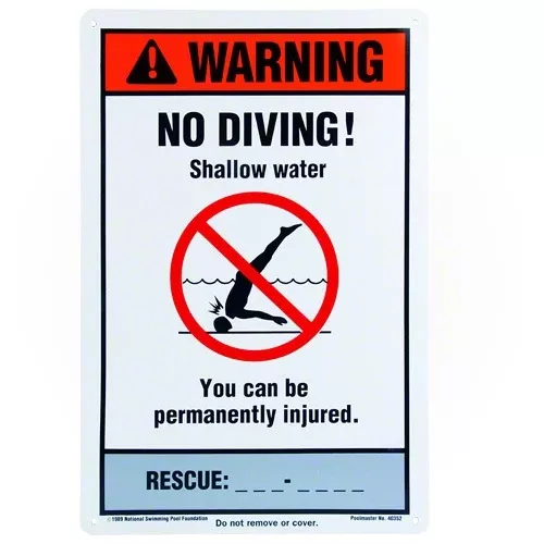 Poolmaster Warning Sign 40352