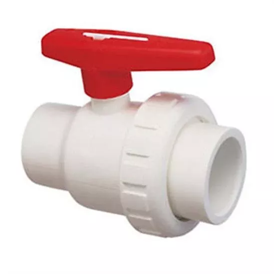 Praher 2" SKT Single Union Ball Valve PVC - Schedule 8