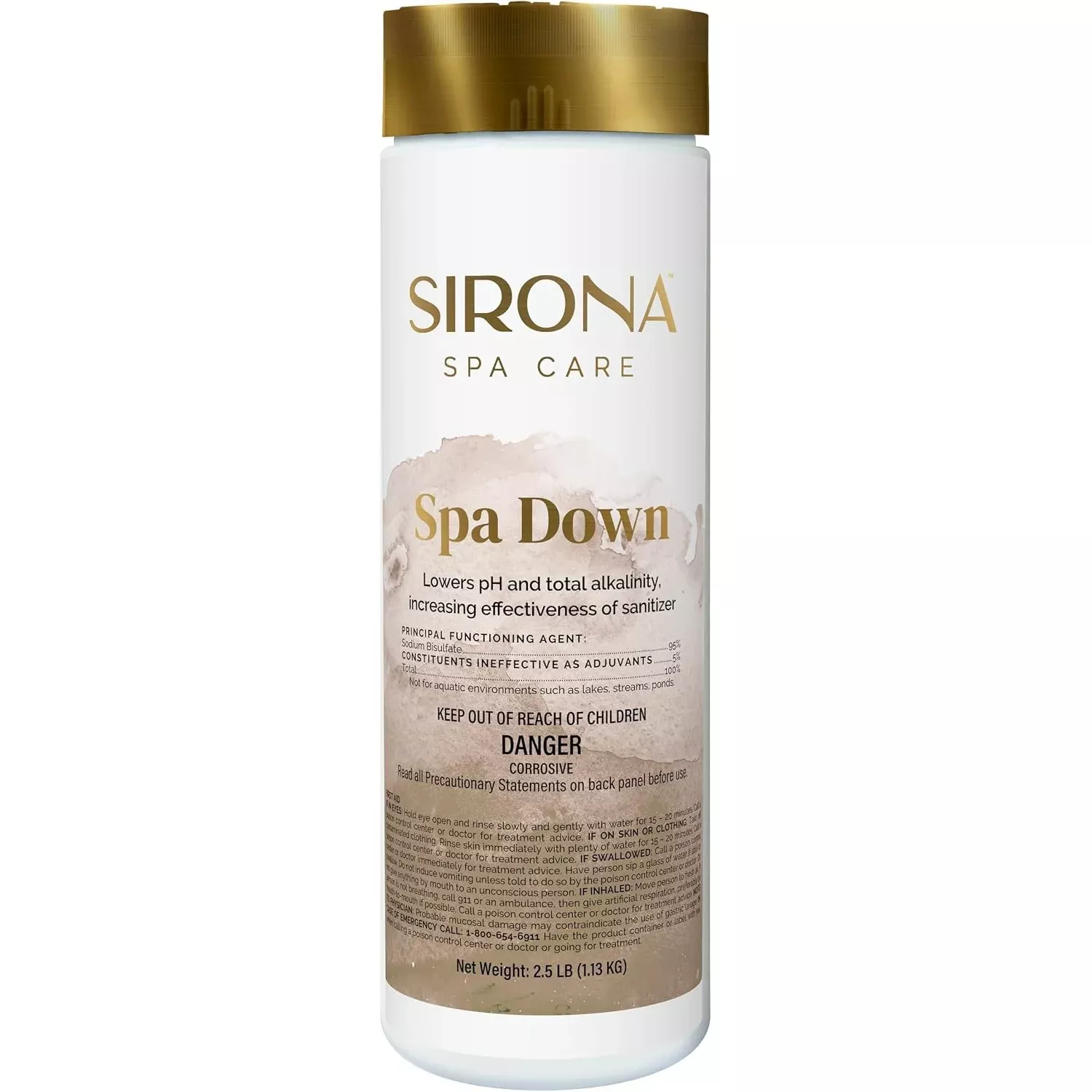Sirona Spa Down - pH & Alkalinity Reducer for Spas & Hot Tubs (2.5 lb)