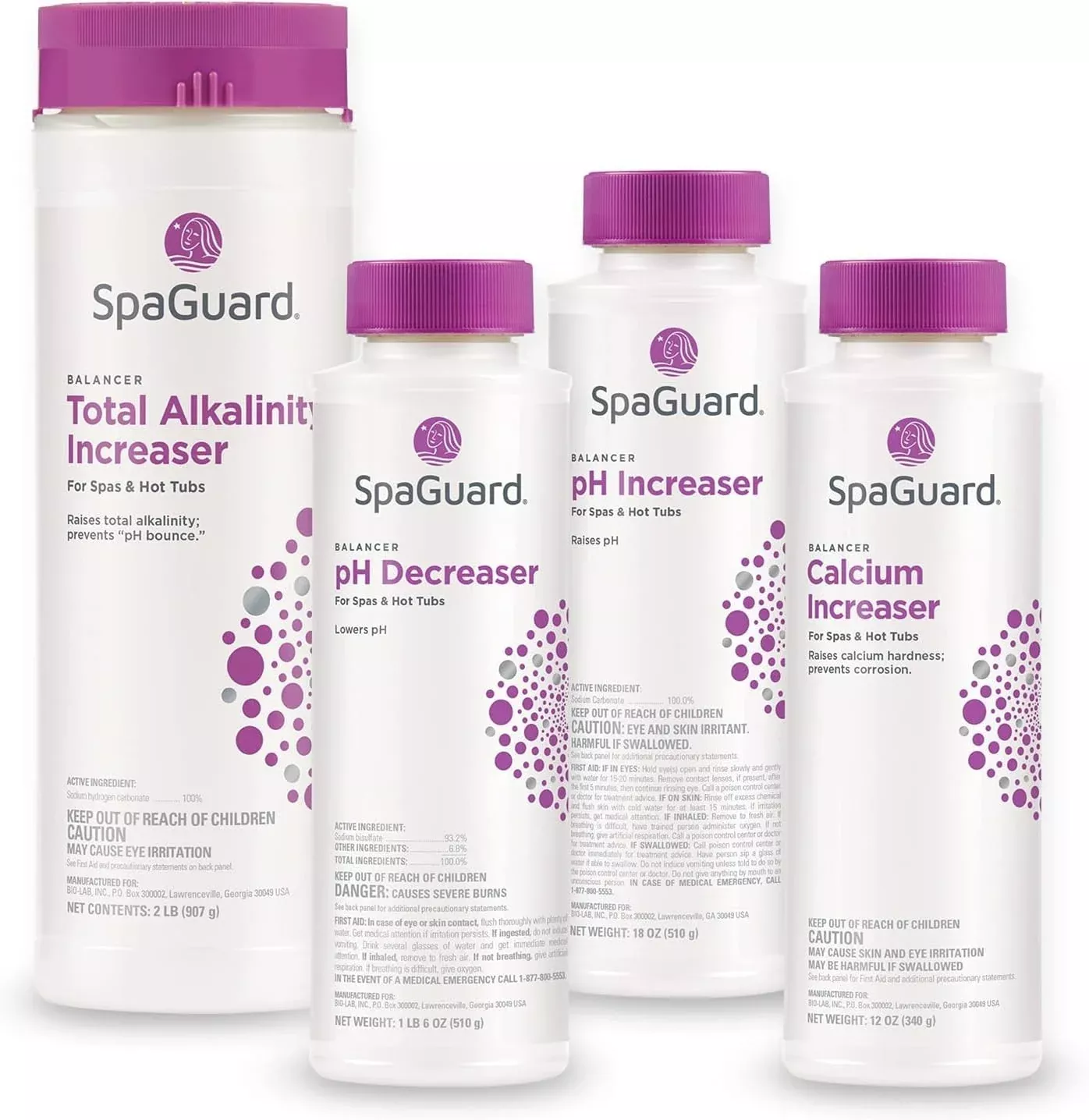 SpaGuard Balancer Bundle pH & Alkalinity Adjusters for Spas and Hot Tubs 1 Pack