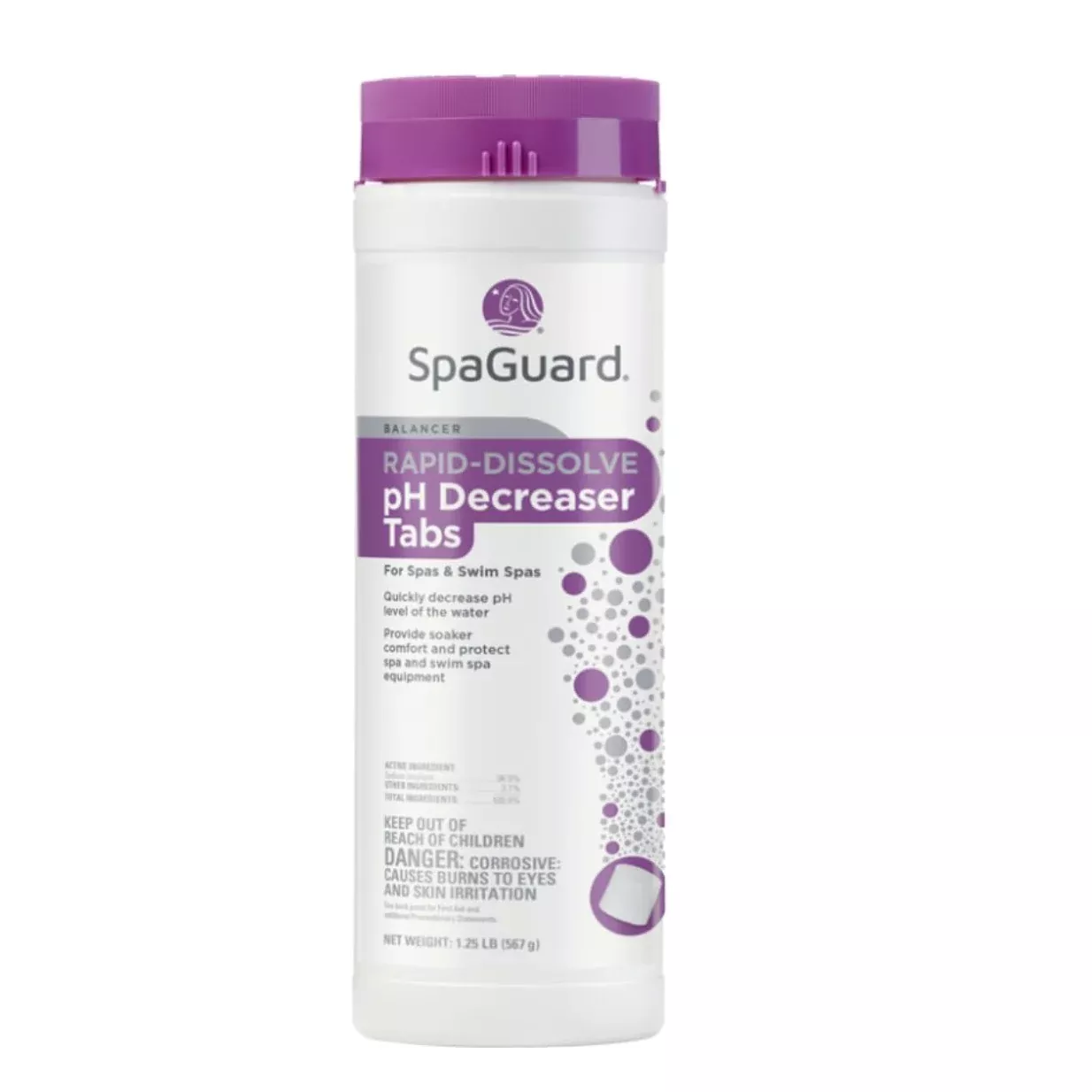 SpaGuard Rapid-Dissolve pH Decreaser Tabs 1.25 lb Fast-Dissolving Spa Treatment