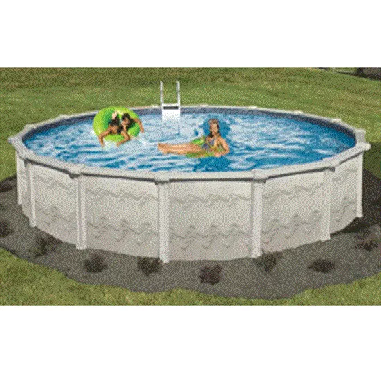 Sunsation 18' Round 54" Galvanized Steel Above Ground Pool with 8" Top Seat - PL08540018