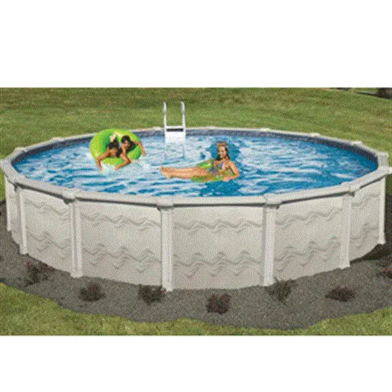 Sunsation 40 yr Warranty 30' Round 52" Galvanized. Steel Above Ground Pool with 8" Top Seat