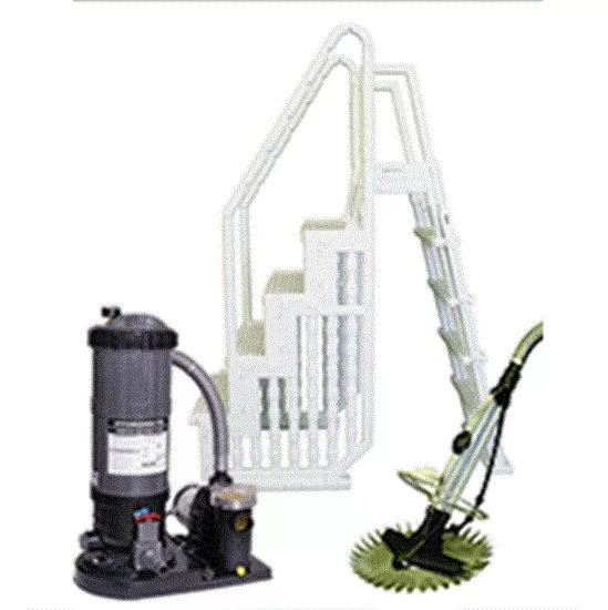Supreme 12' Round Small Cartridge Equipment Package for Above Ground Pools