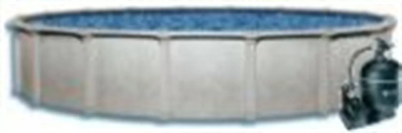 Tahitian 54" Hybrid Above-Ground Pool 18' Round - SS Panels - Resin - Liner - Sand Filter