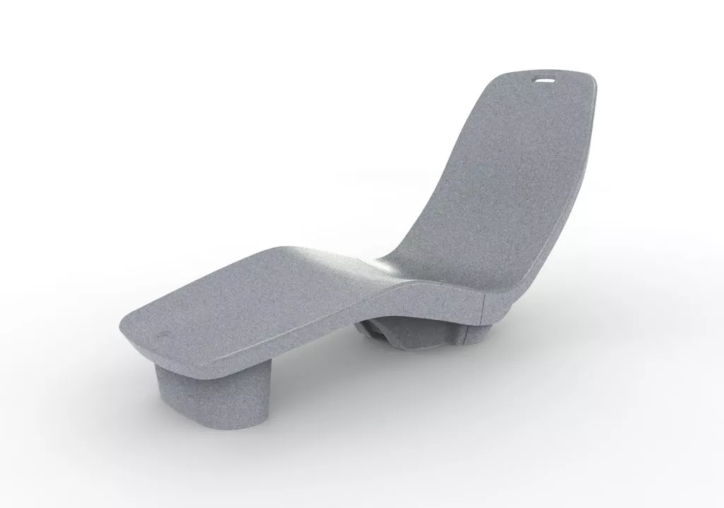 TenJam Laylo Lounger - Gray Granite