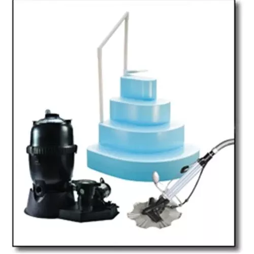 Ultra 15' Round Mod Media Equipment Package for Above Ground Pools