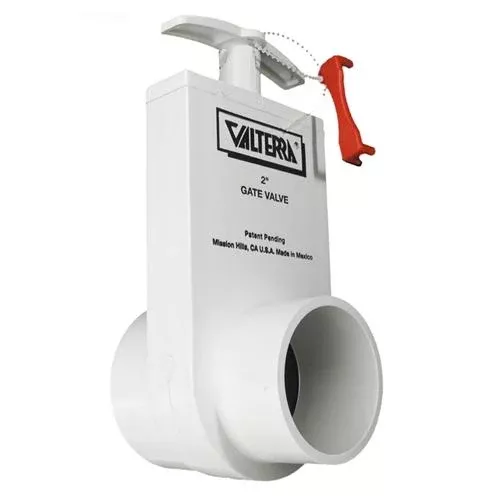 Valterra 2" SKT PVC X Spigot Unibody Gate Valve - White
