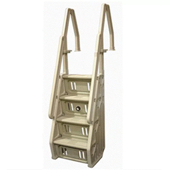 Vinyl Works Above-Ground Pool Entry Step - Taupe